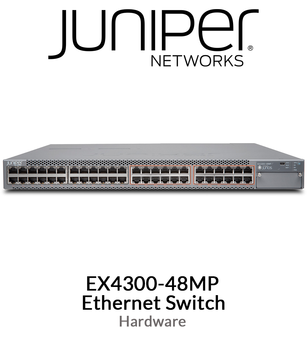 Juniper Networks EX4300 CLASS 48 PORT MULTIGIG SWITCH EX430048MP Yes