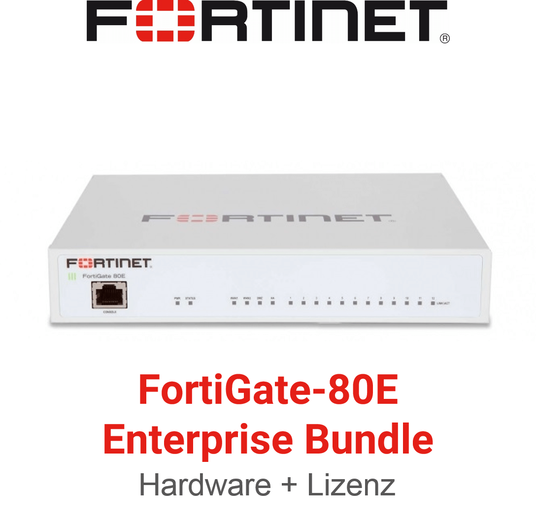 Fortinet FortiGate-80E - Enterprise Bundle (Hardware + Lizenz)