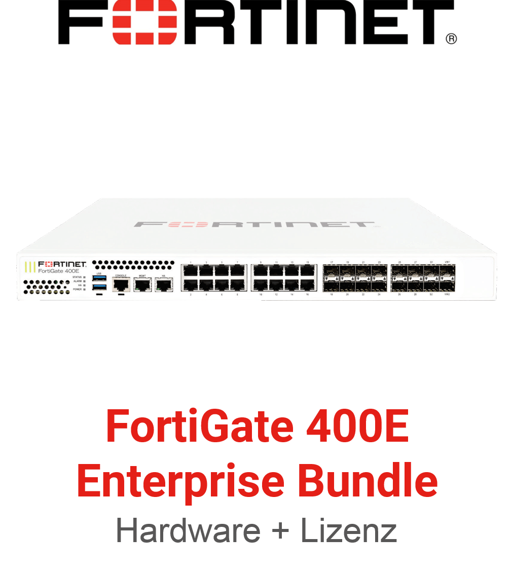 Fortinet FortiGate-400E - Enterprise Bundle (Hardware + Lizenz)