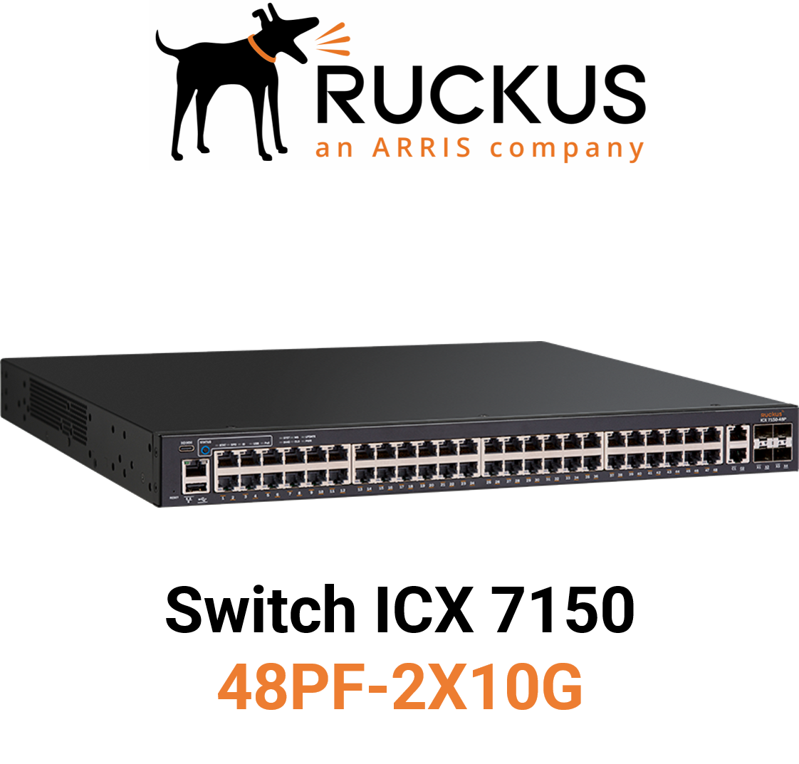 Ruckus ICX7150-48PF-2X10G Switch (End of Sale/Life)
