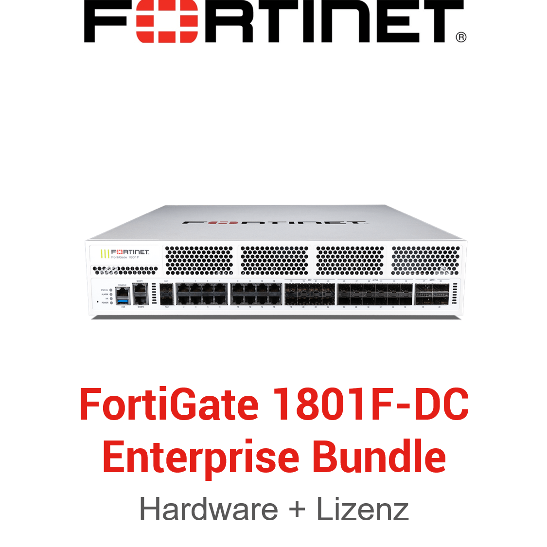 Fortinet FortiGate-1801F-DC - Enterprise Bundle (Hardware + Lizenz)