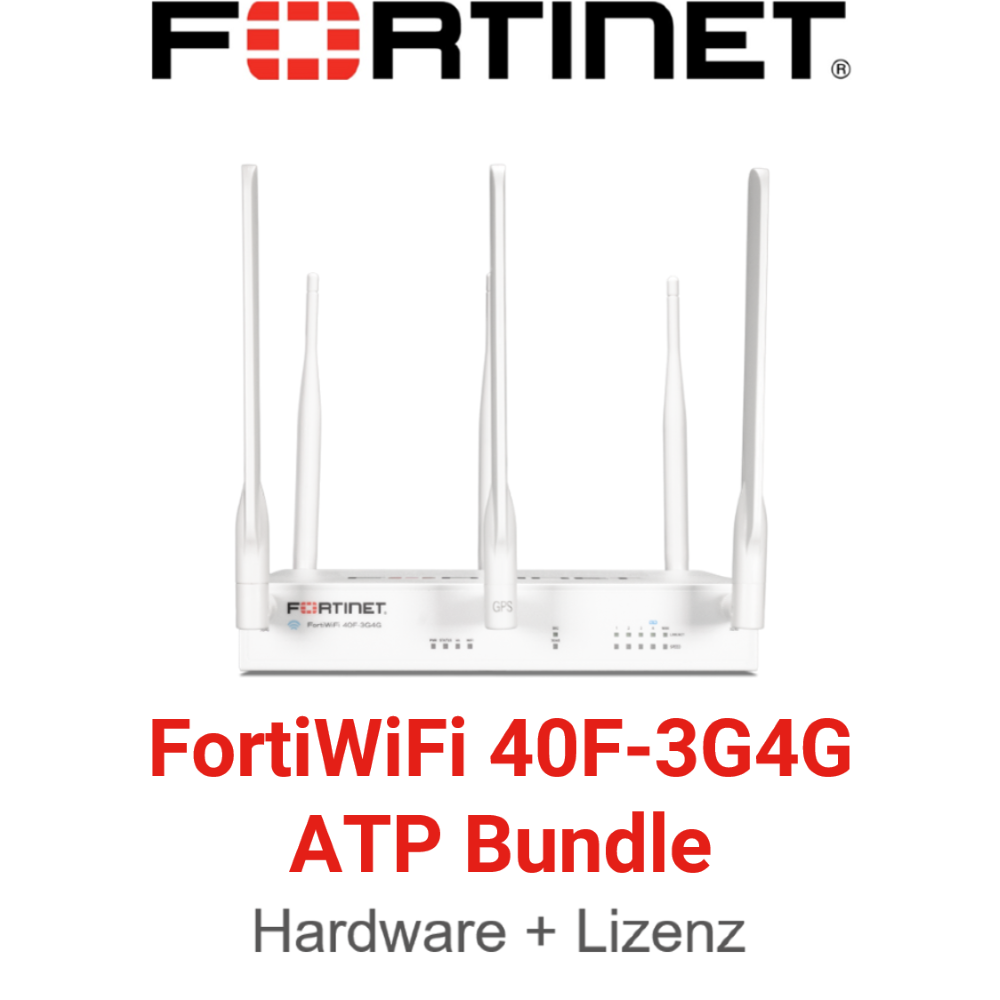 Fortinet FortiWiFi 40F 3G4G Firewall Hardware + Advanced Threat Protection (ATP) Lizenz Vorderseite