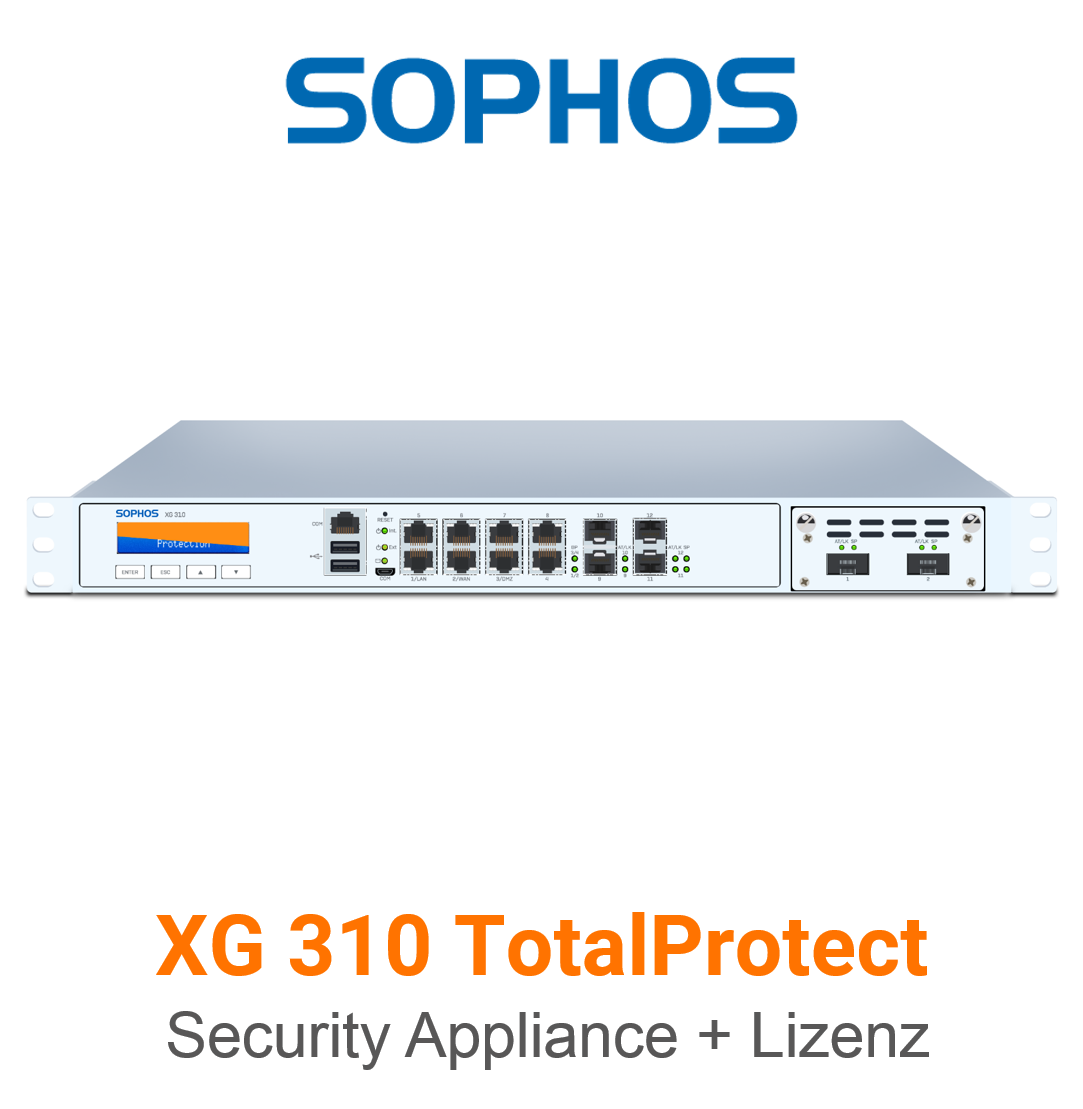 Sophos XG 310 TotalProtect Bundle (Hardware + Lizenz)
