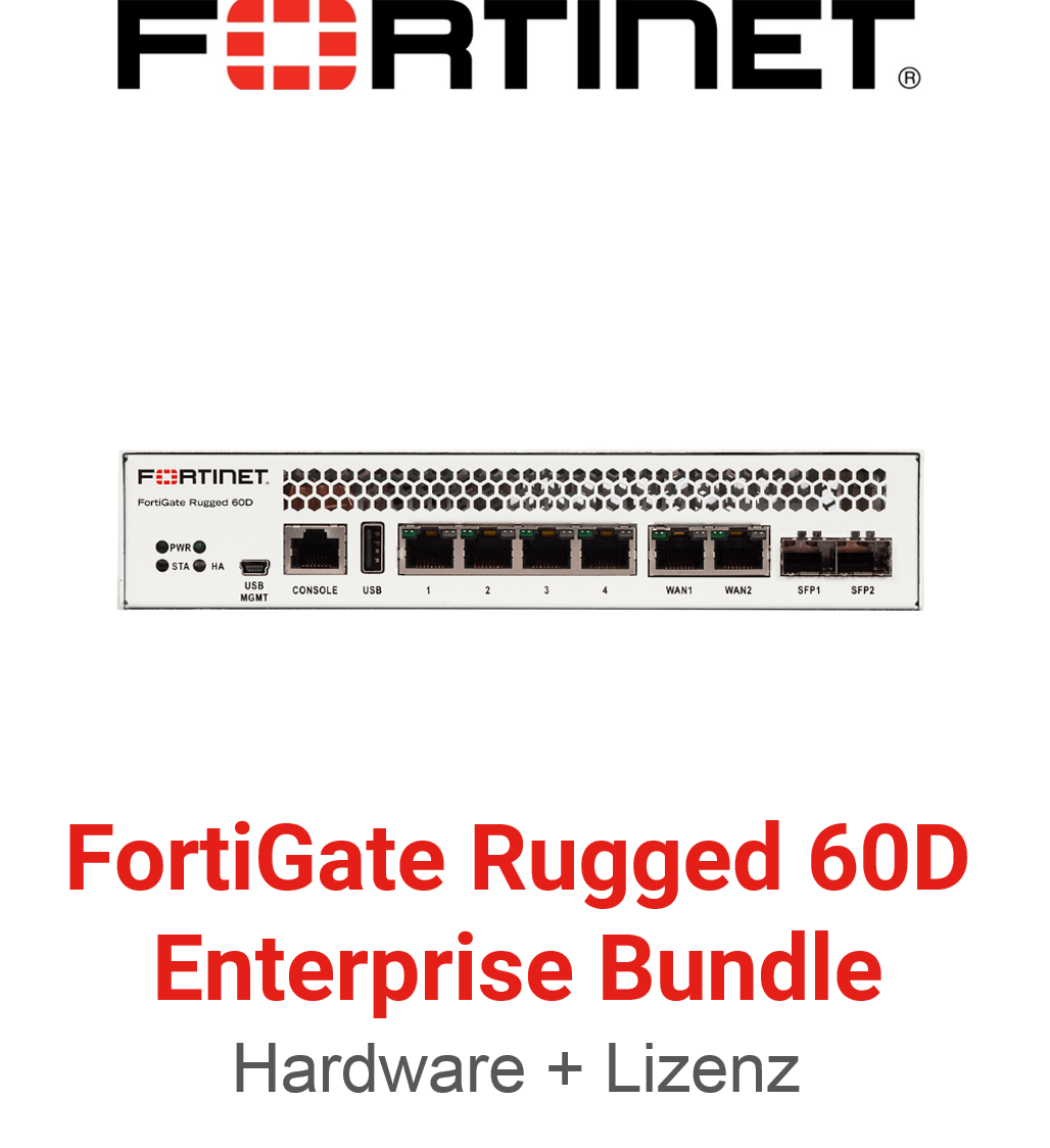 Fortinet FortiGateRugged-60D - Enterprise Bundle (Hardware + Lizenz)