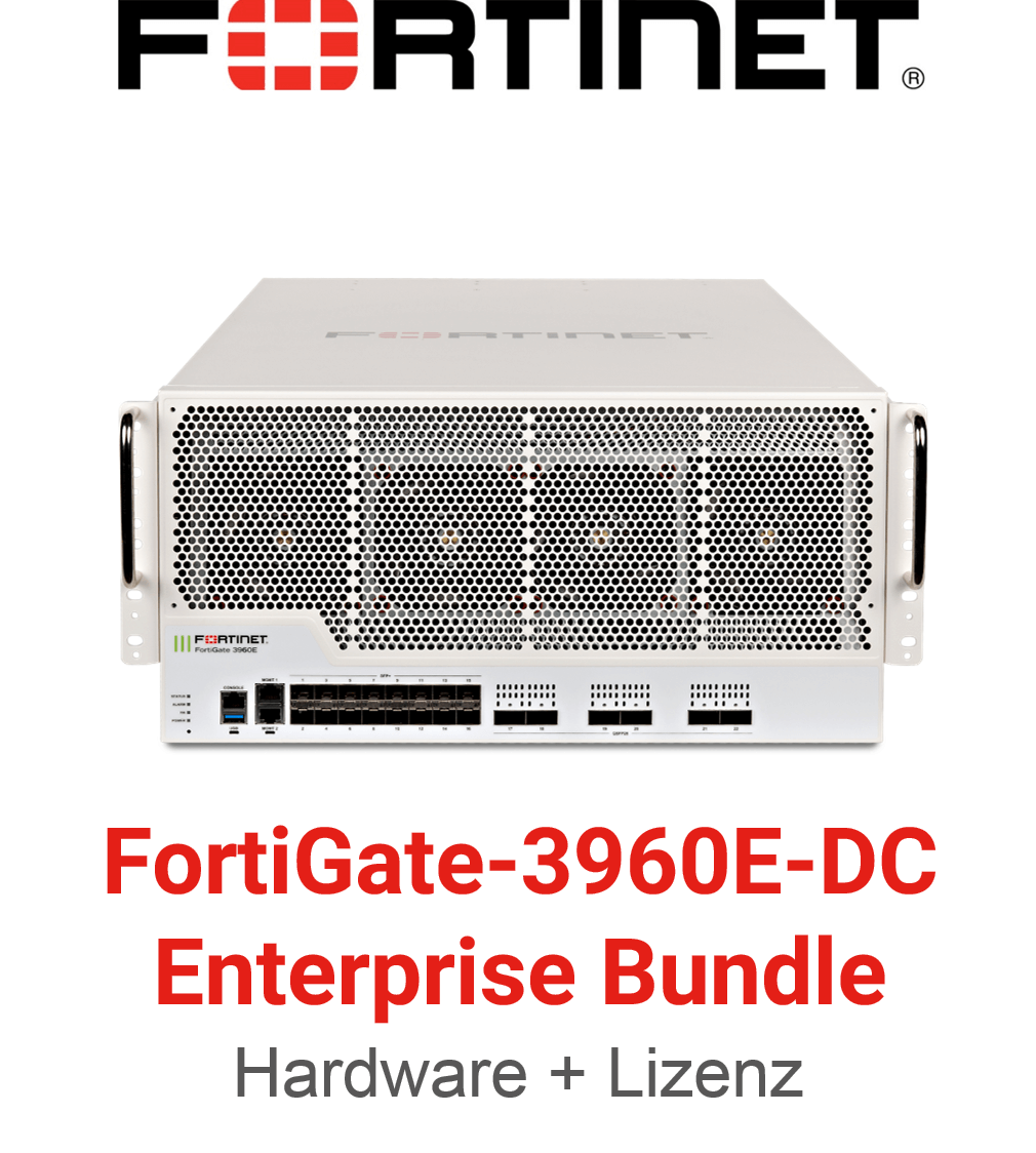 Fortinet FortiGate-3960E-DC - Enterprise Bundle (Hardware + Lizenz) (End of Sale/Life)