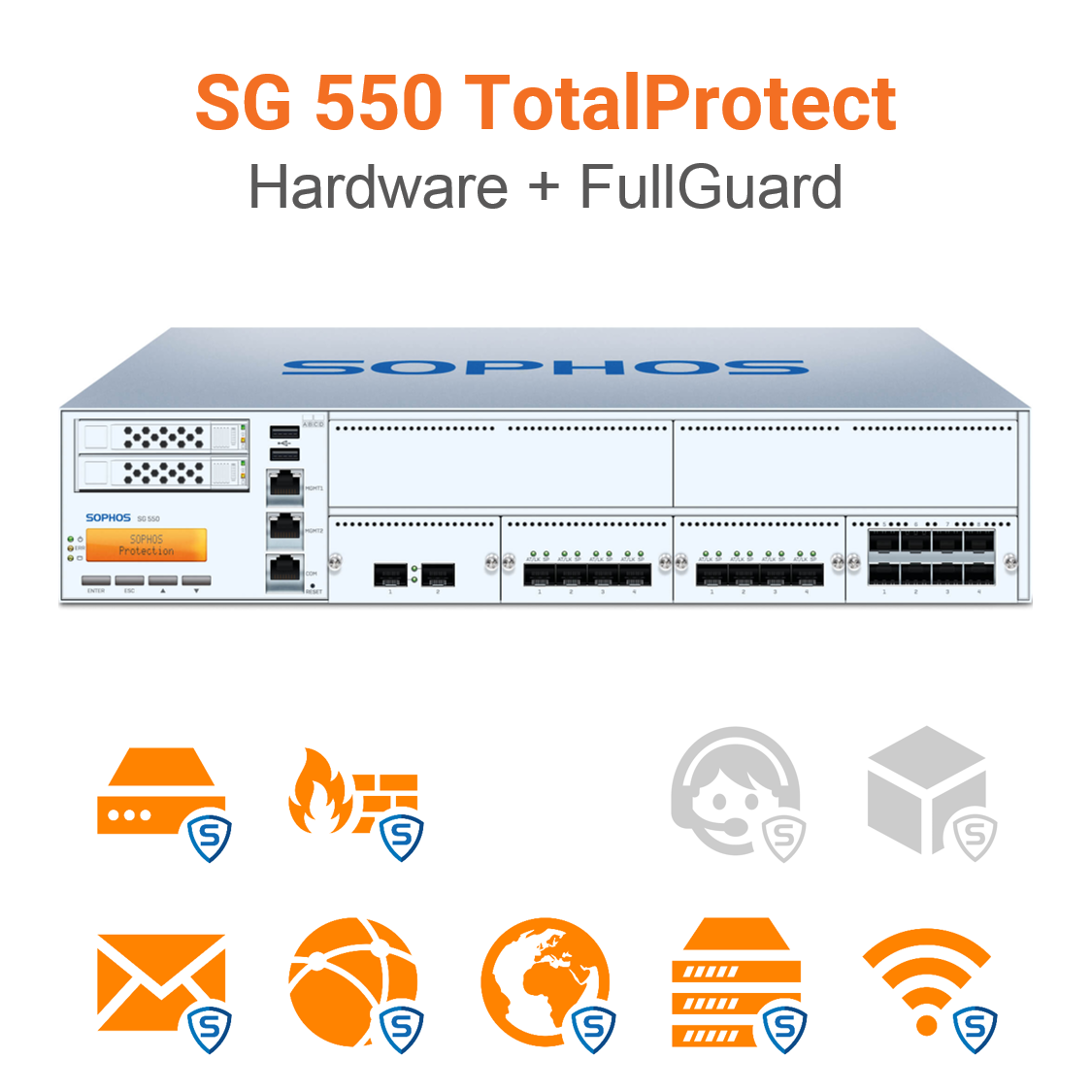 Sophos SG 550 TotalProtect Bundle (Hardware + Lizenz) (End of Sale/Life)