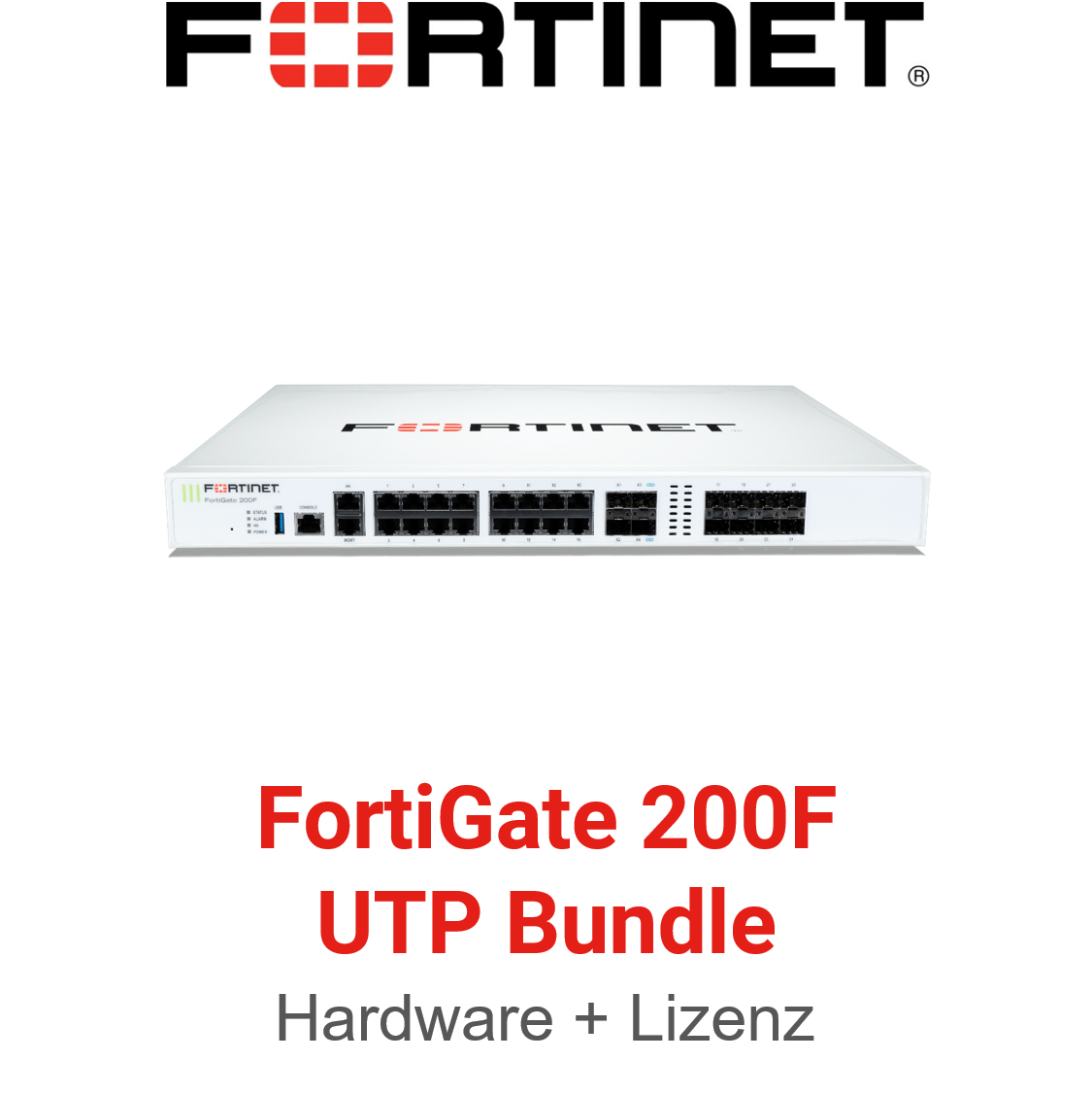 FortiGate 200F UTP Protection Hardwareansicht von vorne