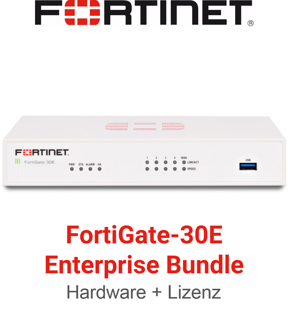 Fortinet FortiGate FG-30E - Enterprise Bundle (Hardware + Lizenz)