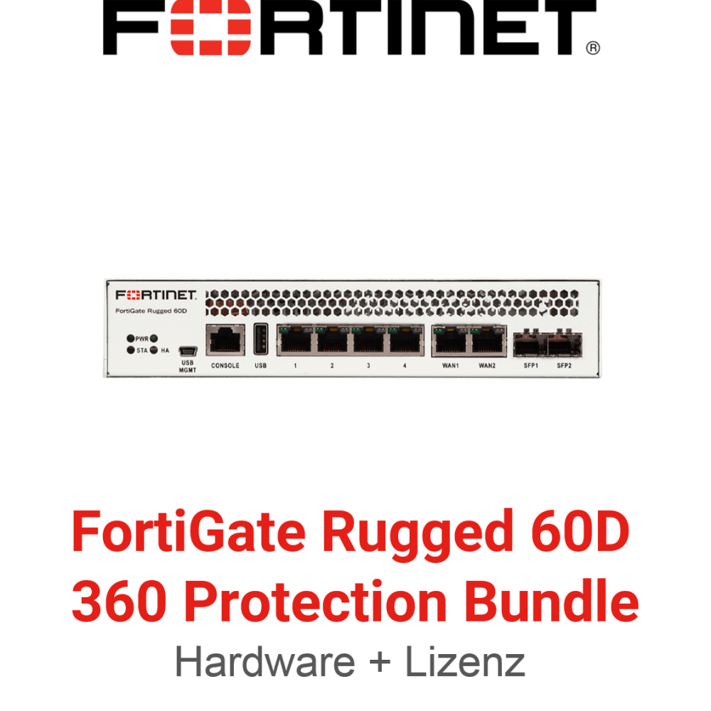 Fortinet FortiGateRugged-60D - 360 Bundle (Hardware + Lizenz)