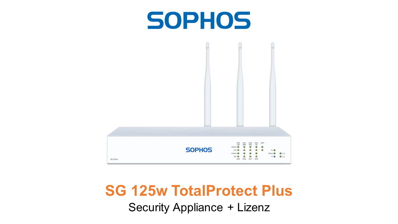 Sophos SG 125w TotalProtect Plus Bundle (End of Sale/Life)