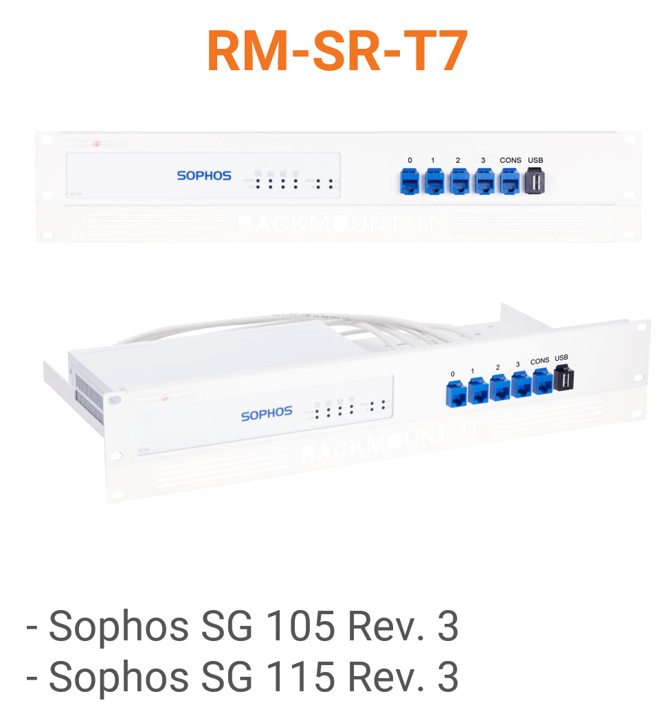 Rack Mount IT Kit für Sophos SG 105 / 115 Rev. 3 (End of Sale/Life)