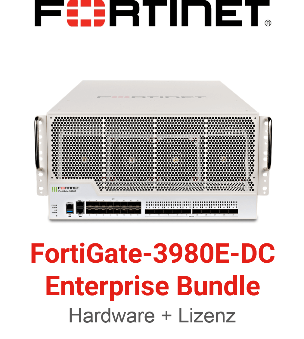 Fortinet FortiGate-3980E-DC - Enterprise Bundle (Hardware + Lizenz)