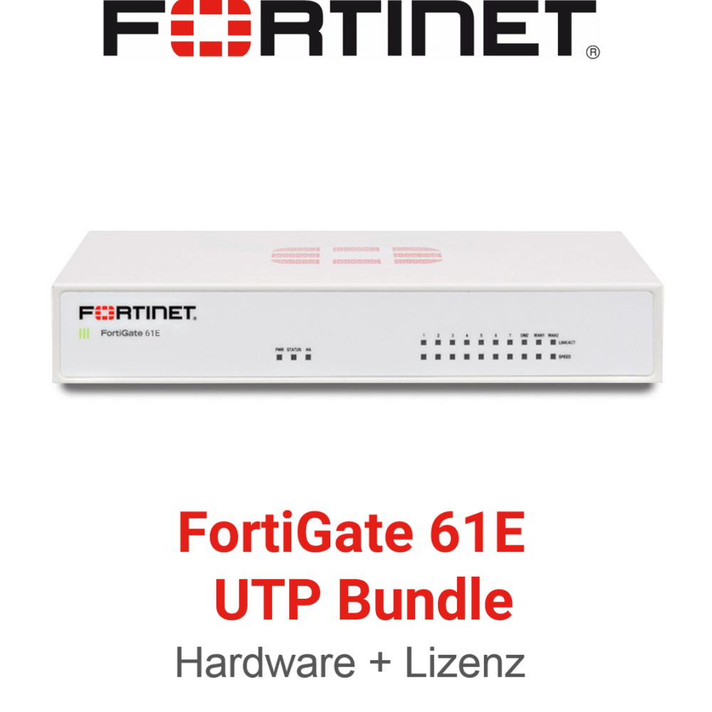 Fortinet FortiGate-61E - UTM/UTP Bundle (Hardware + Lizenz)